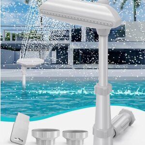 Pool Fountain - for Above /In-Ground Pools, Adjustable Waterfall Pool Sprinkler